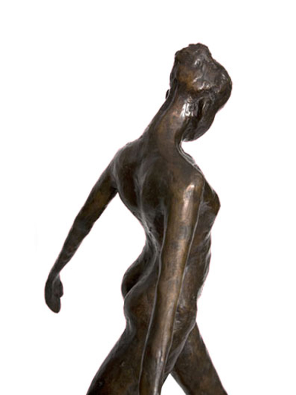 bronzen beeld vrouw